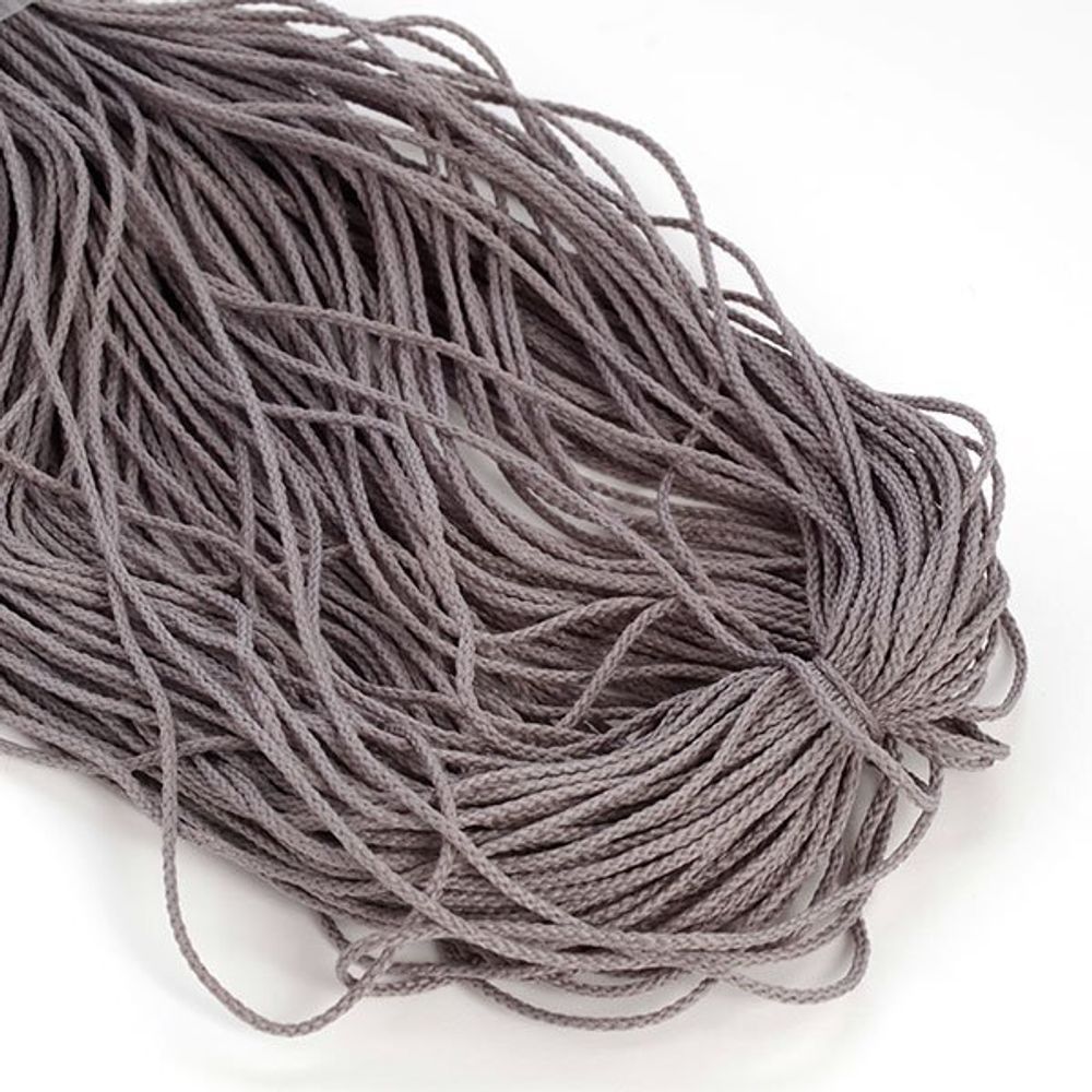 Шнур для мокасин 1.5 мм / 100 метров, серый