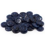 Пуговицы 4 прокола 24L (col.E (т. синий)) CN, 144 шт