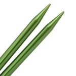 Набор съемных спиц для вязания 10см, 13 размеров (3мм-10мм), цв. зеленый, алюминий