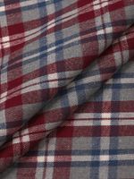 Фланель рубашечная 150 г/м², 150 см / 25 метров, TBY.Fl.T555, 555 серо-красный