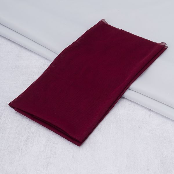 Трикотажная ткань сетка 38 г/м², 48х50 см, 100% п/а, 1543051 бордо, 28150