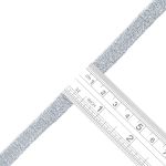 Шнур металлизированный плоский ⌀10.0 мм / 70 метров, серебро