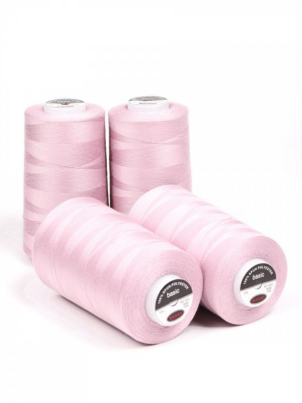 Нитки швейные Max 40/2, 4570 м (5000 ярд), 111 св.розовый / 4 бобины