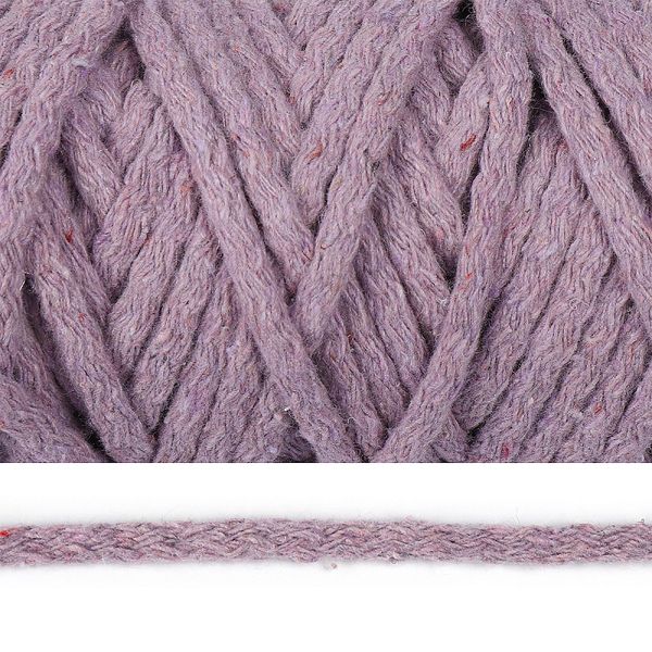 Шнур круглый х/б ⌀8.0 мм / 50 метров, с наполнителем, 2139 сиреневый