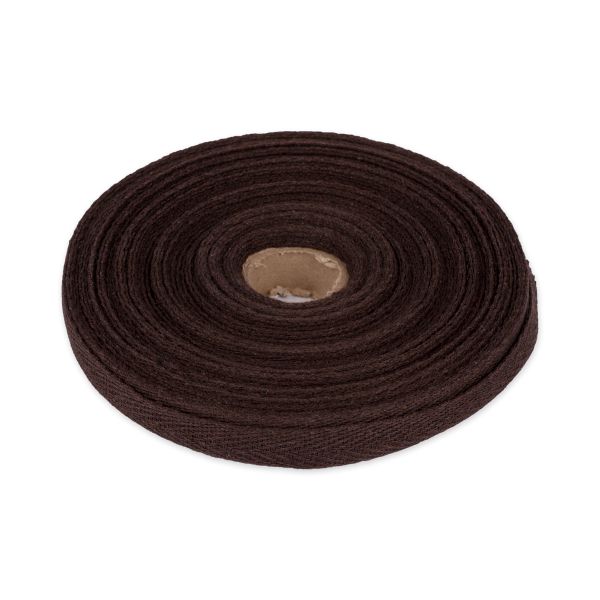 Тесьма (лента) киперная (100% х/б) 15 мм / 25 метров, коричневый, Gamma С3863Г17