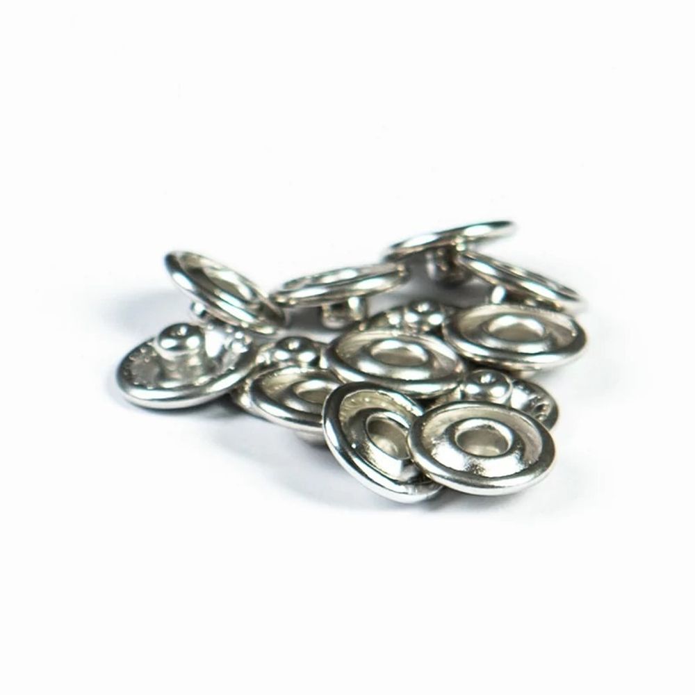 Часть кнопки рубашечной ⌀11 мм (C-часть), никель, 100 шт, S090525, BIG