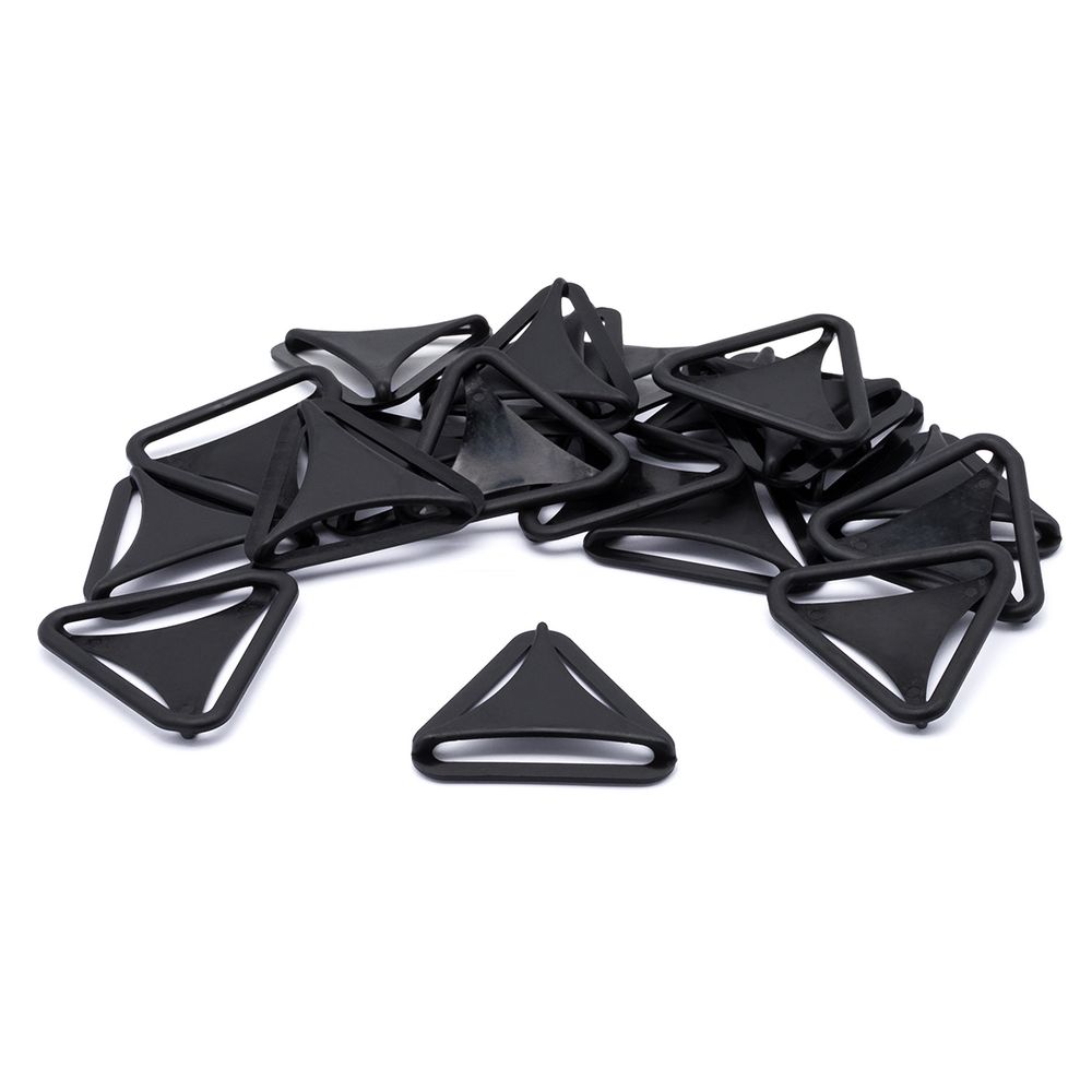 Рамка-регулятор треугольная, 45 мм, па, черный, Т-45, 20 шт