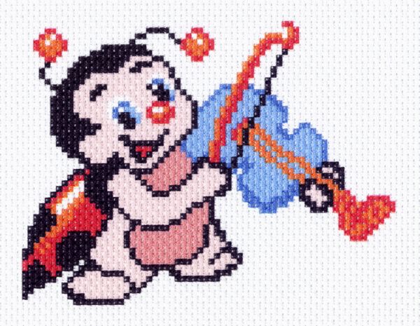 Набор для вышивания нитками Матренин Посад, Веселая мелодия 16х20 см