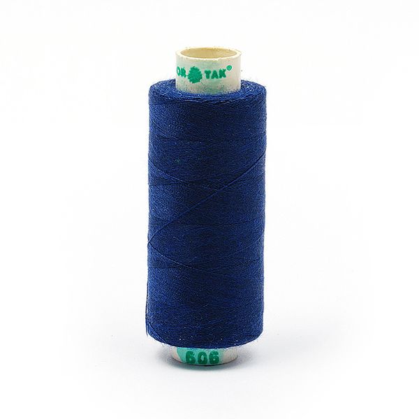 Нитки швейные бытовые Dor Tak 40/2, 366 м / 10 кат., 606 синий
