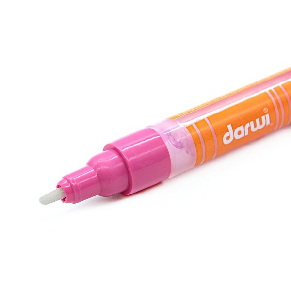Маркер для ткани Darwi TEX Opak, 2мм, укрывистый, 475 розовый