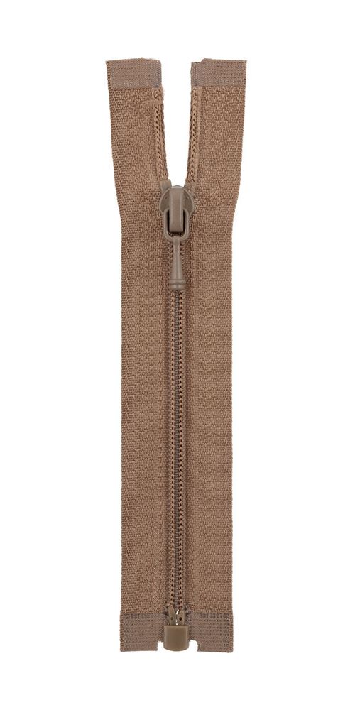 Молния спираль (витая) Т3 (3 мм) 1 зам., разъем., 10 см, декоративная, 286 св.коричневый, ZipD 3S Gamma, 5 шт