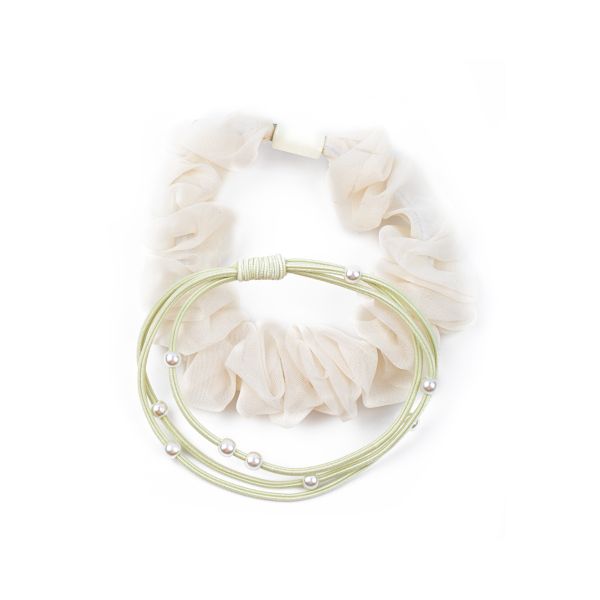 Набор резинок для волос 10 шт (5х2 шт), №02 молочный, Cherry Mary TR07072