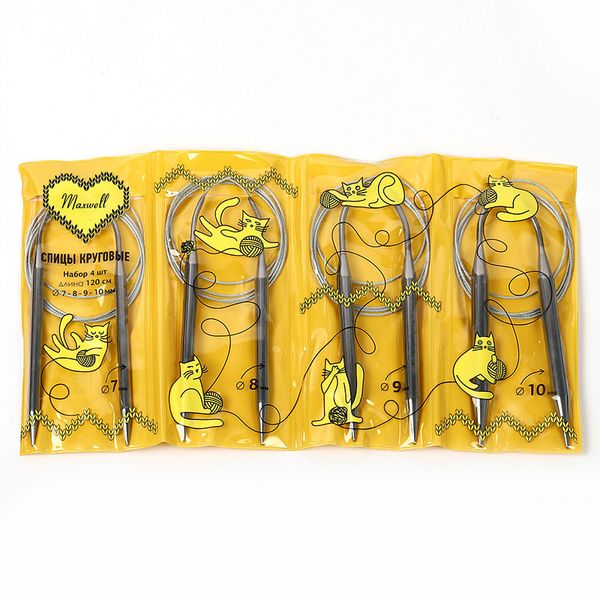 Набор круговых спиц Maxwell Gold 4 шт длина 120см 7-8-9-10мм