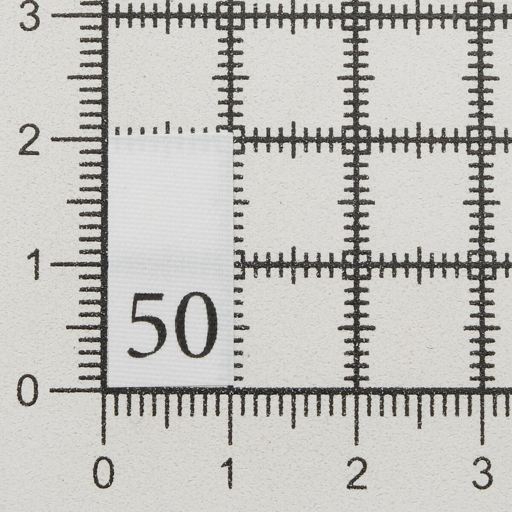 Этикетка-размерник, белый, 10х20 мм, 100 шт, 50