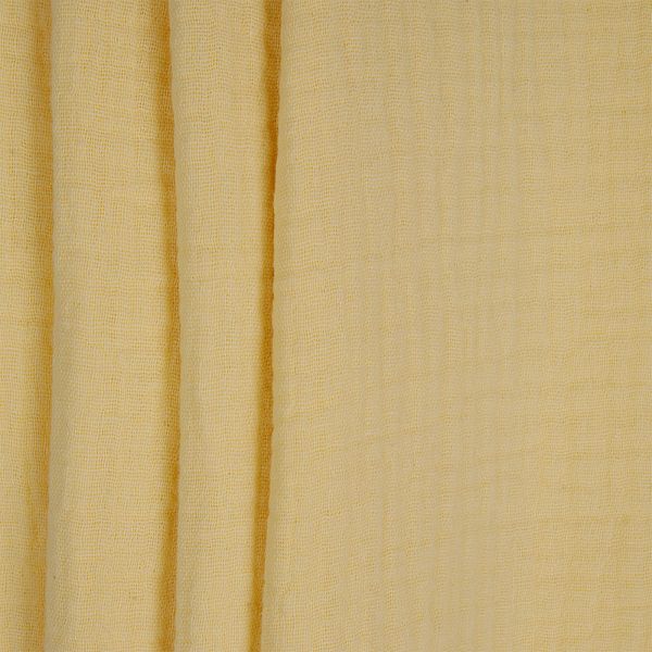 Муслин 125 г/м², 130 см / 2 метра, TBY.Mus.24723.36.2, цв.36 желтый