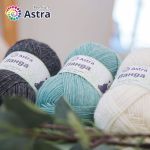 Пряжа Astra Premium (Астра Премиум) Панда (Panda) / уп.2 мот. по 100 г, 240 м, 001 белый
