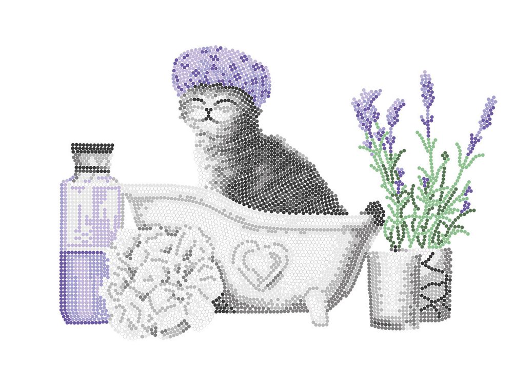 Алмазная (кристальная) мозаика Фрея, Водные процедуры, 40х30 см