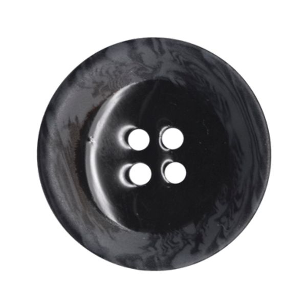 Пуговицы 4 прокола костюмные 15 мм, 24 шт, А008 черный, Gamma DX 0042