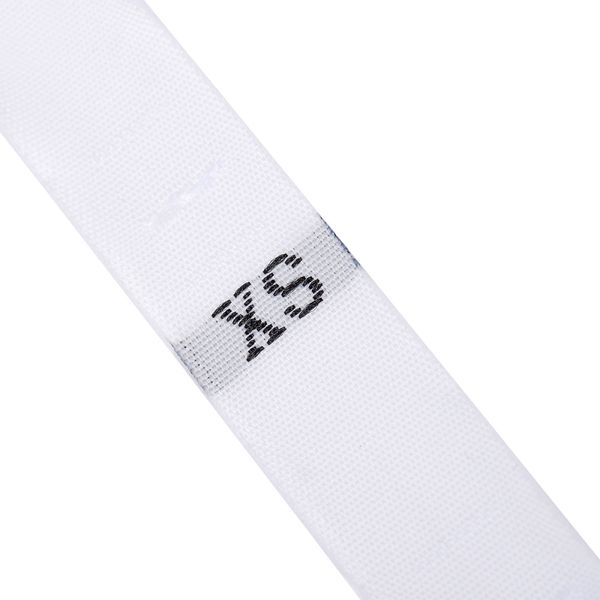 Этикетка-размерник жаккардовая тафта, размер XS белый 10х32 мм, 500 шт