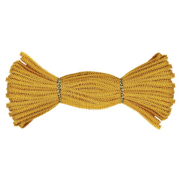 Шнур отделочный сороконожка ⌀5.0 мм / 30 метров, золотистый, С873