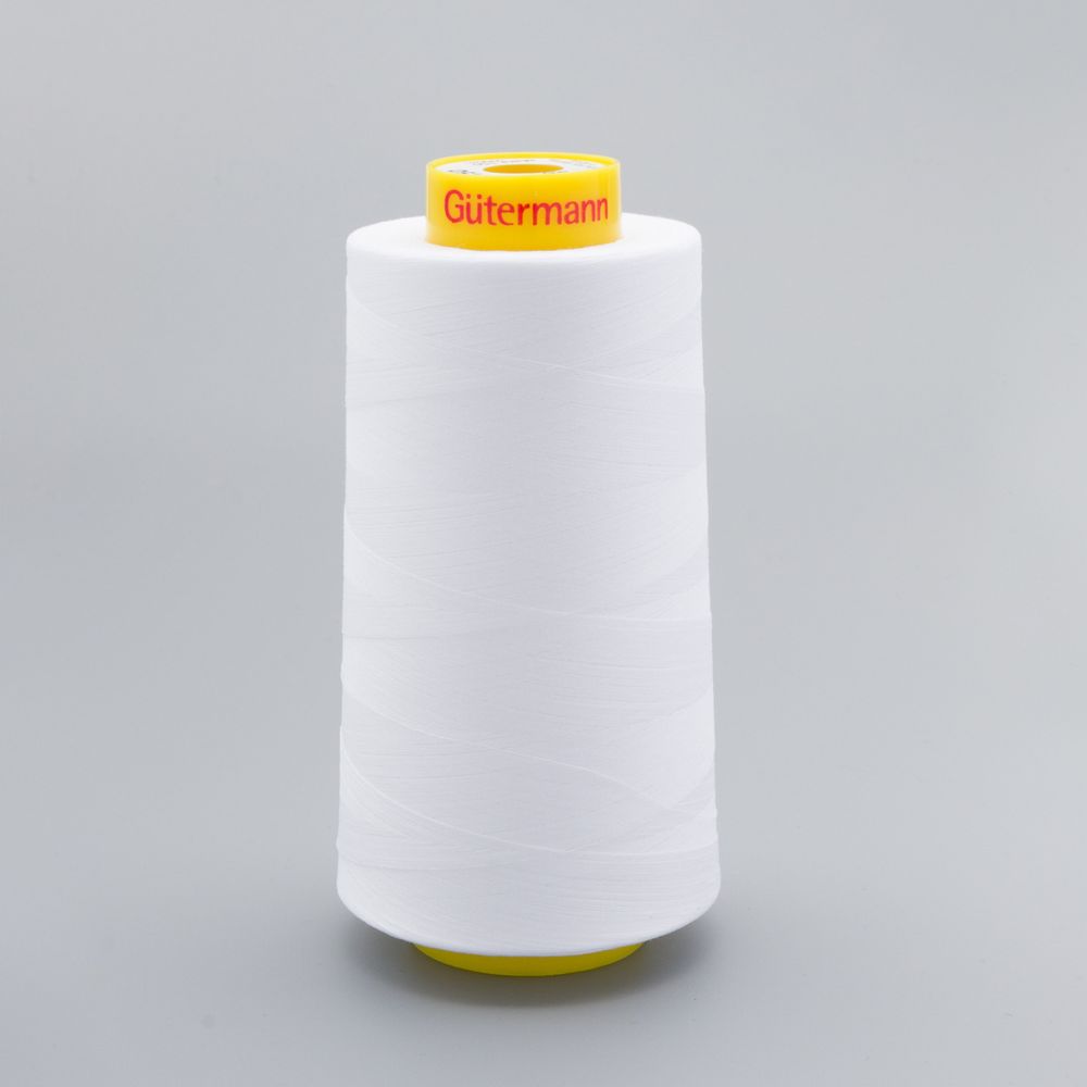 Нитка особо тонкая Gutermann Mara №150 (150/2), 5000 м, 713961, цв. 800 белый, 1 катушка