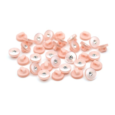 Пуговицы на ножке 16L (10мм), пластик (pink (розовый)), 36 шт, PS24