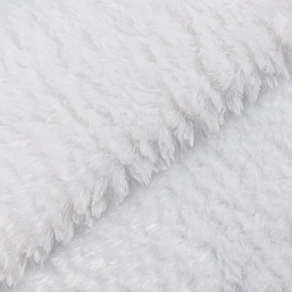 Плюш (ткань) Peppy PTB-001 446 г/м², 152 см / рул. 5 метров, яр. белый/snow white