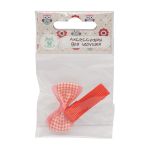 Набор Б-003 мини бантик+заколка 36мм/35мм (розовый/красный) 29354