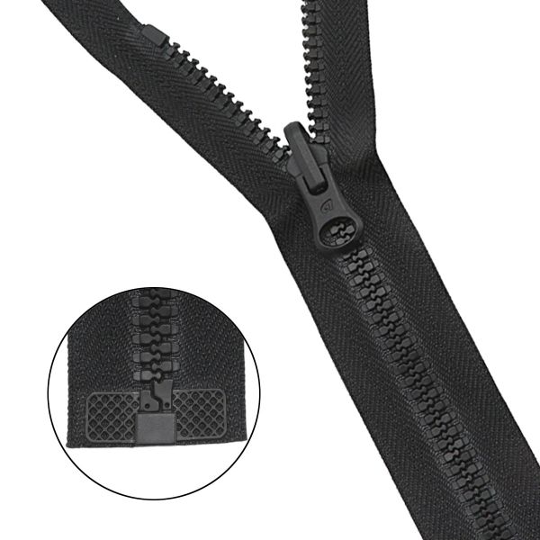 Молния трактор Arta Т6 (6 мм) 1 зам., разъем., 85 см, с реверсным замком, цв. 077 черный, 1 шт