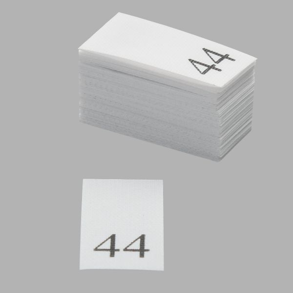 Этикетка-размерник, белый, 10х20 мм, 100 шт, 44