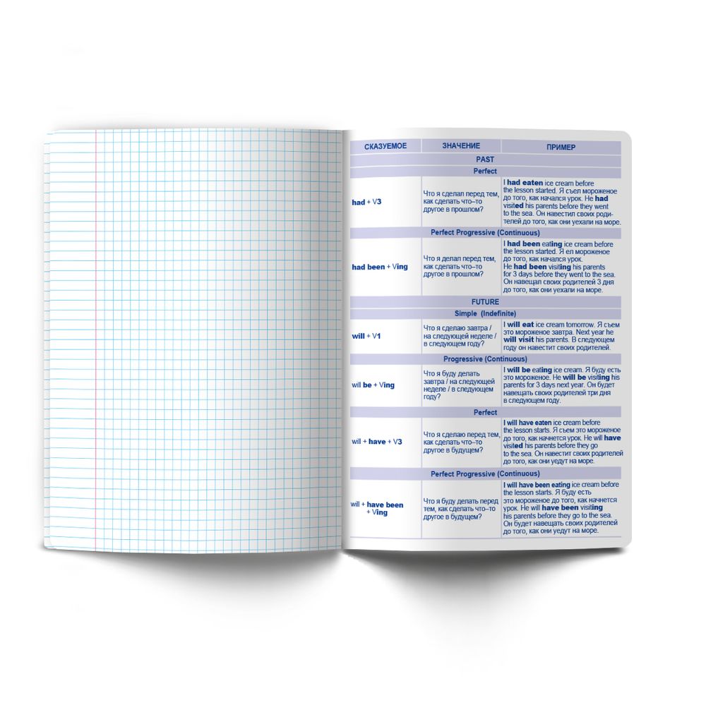 Тетрадь со справочным материалом Мраксимализм, A5 48 л. на скобе 60 г/м², белизна 90% 10 шт клетка, 01776 Мраксимализм Английский язык, Светоч Т274