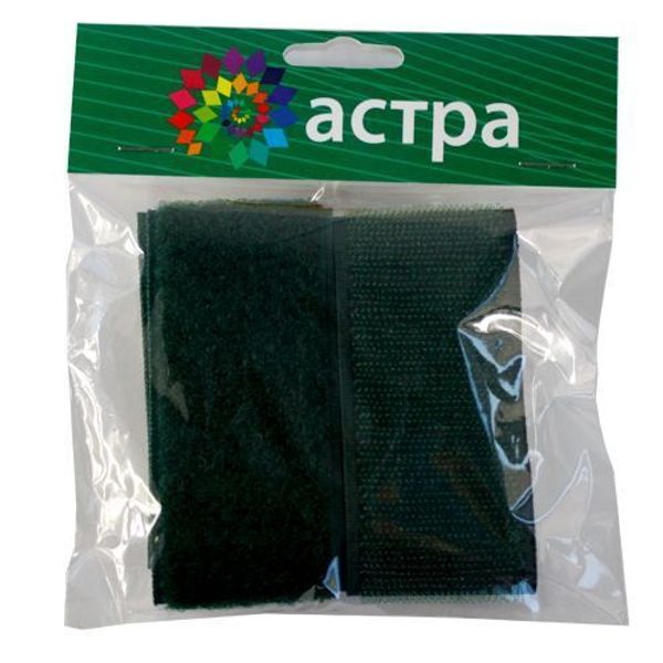 Лента контактная липучка (велкро) пришивная 40 мм / 25 метров, 009 зеленый, /пара/, Астра, кач.