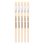 Кисть школьная из волоса щетины плоская №8,5 шт