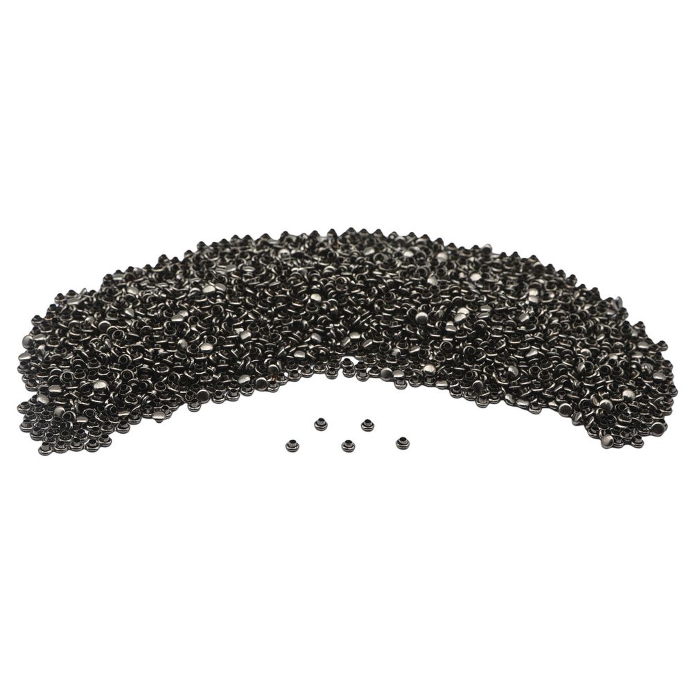 Хольнитены двухсторонние ⌀5 мм, h=5 мм, сталь, New Star №00, чер.никель, уп≈5000 шт