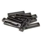 Шлевка металл 35х5х4 мм, цв. чер.никель, 10 шт