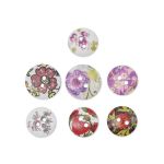 Украшения декоративные пуговицы деревянные Цветы №3, 15-18 мм, 100 шт