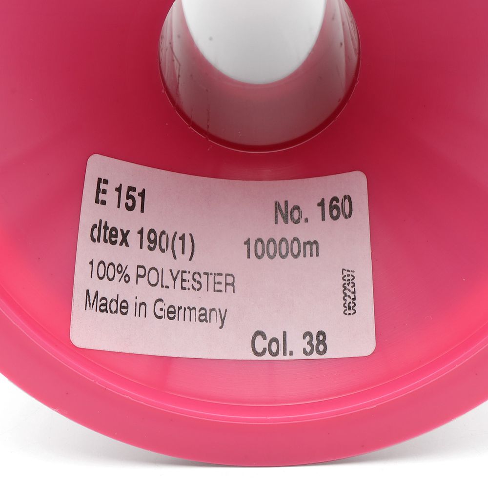 Нитка текстурированная Gutermann E 151, 10000 м, 715328, 038 св.серый, 1 катушка