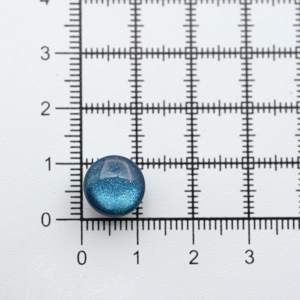 Пуговицы на ножке 18L (11мм), пластик (col.06 бирюзовый), 72 шт, CR P-45