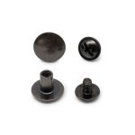 Винт кобурный металл ⌀9 мм, h6 мм, темное серебро, 50 шт