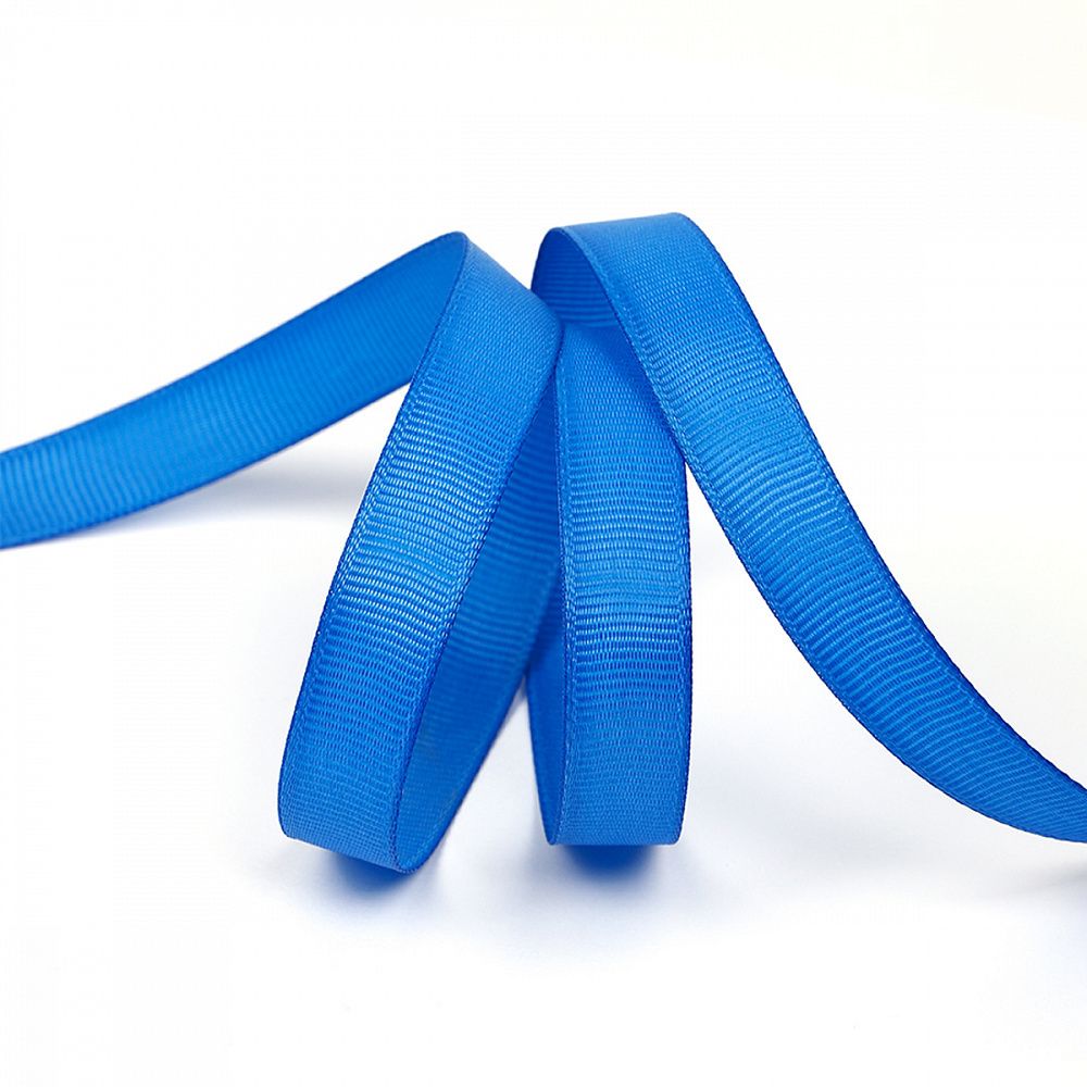 Лента репсовая (в рубчик) 12.0 мм, 366 (170) ярк.синий, уп. 27,4м