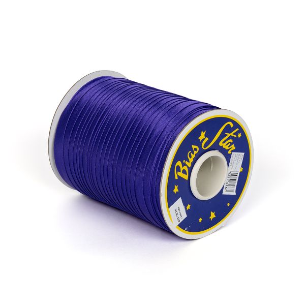 Косая бейка атласная 15 мм / 132±1 метра, В097 фиолетовый, NGK-15P