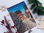 Набор для вышивания нитками Panna, Новогодняя улочка, 21х14 см