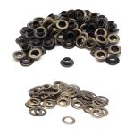 Люверсы металл ⌀_7.3 мм (внутр.), №5, сталь, антик, 100 шт, New Star