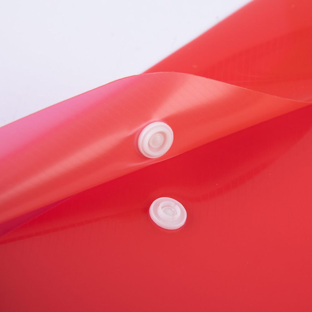 Папка-конверт для тетрадей с кнопкой Classic А5,+ 180 мкр, диагональ, 20 шт, красный 210404, Expert Complete