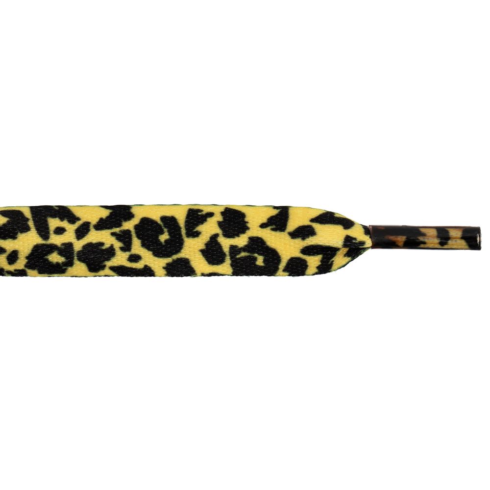 Шнурки 10 мм, 120 см, 10 пар(a), №11 желтый (леопард черный), Gamma SHL-01/10