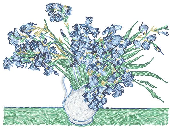 Алмазная (кристальная) мозаика Фрея, Ирисы, Винсент ван Гог, 40х30 см