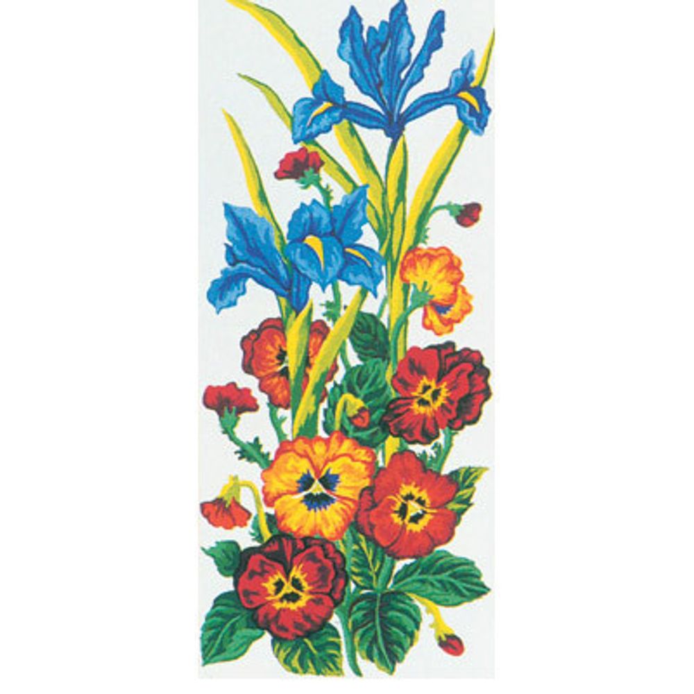 Рисунок для вышивания Grafitec (канва), сер.8.000 60х30 см, 8.013 Цветы