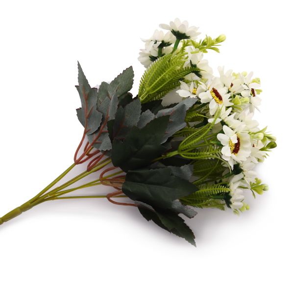 Цветы искусственные Хризантема, 36см, E Белый