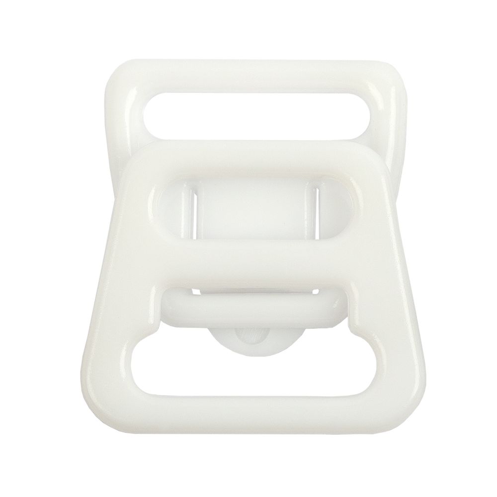 Застежки для бюстгальтера для кормящих мам пластик 12 мм, 20 шт, белый, Blitz ZPG-12
