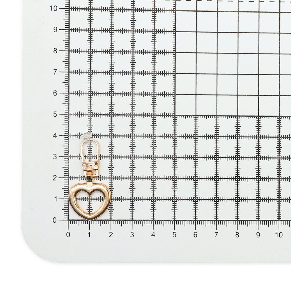 Пуллер для молнии 40х20мм Сердце цв.металл, золото, 1шт Prym, 482372